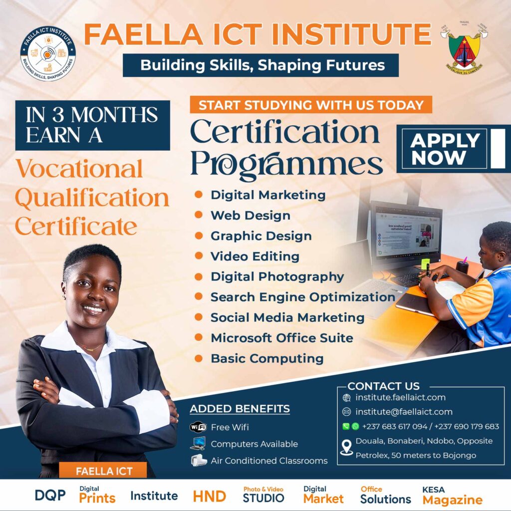 FAELLA ICT Institute 3 Months Certification Courses Flyer_FAELLA ICT Institute